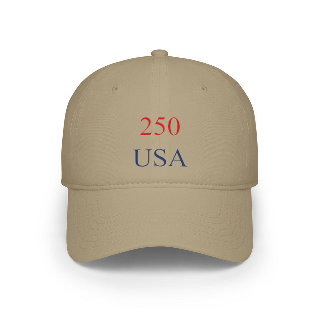 250 USA Baseball Cap — Patriotic Low Profile Dad Hat