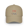250 USA Baseball Cap — Patriotic Low Profile Dad Hat