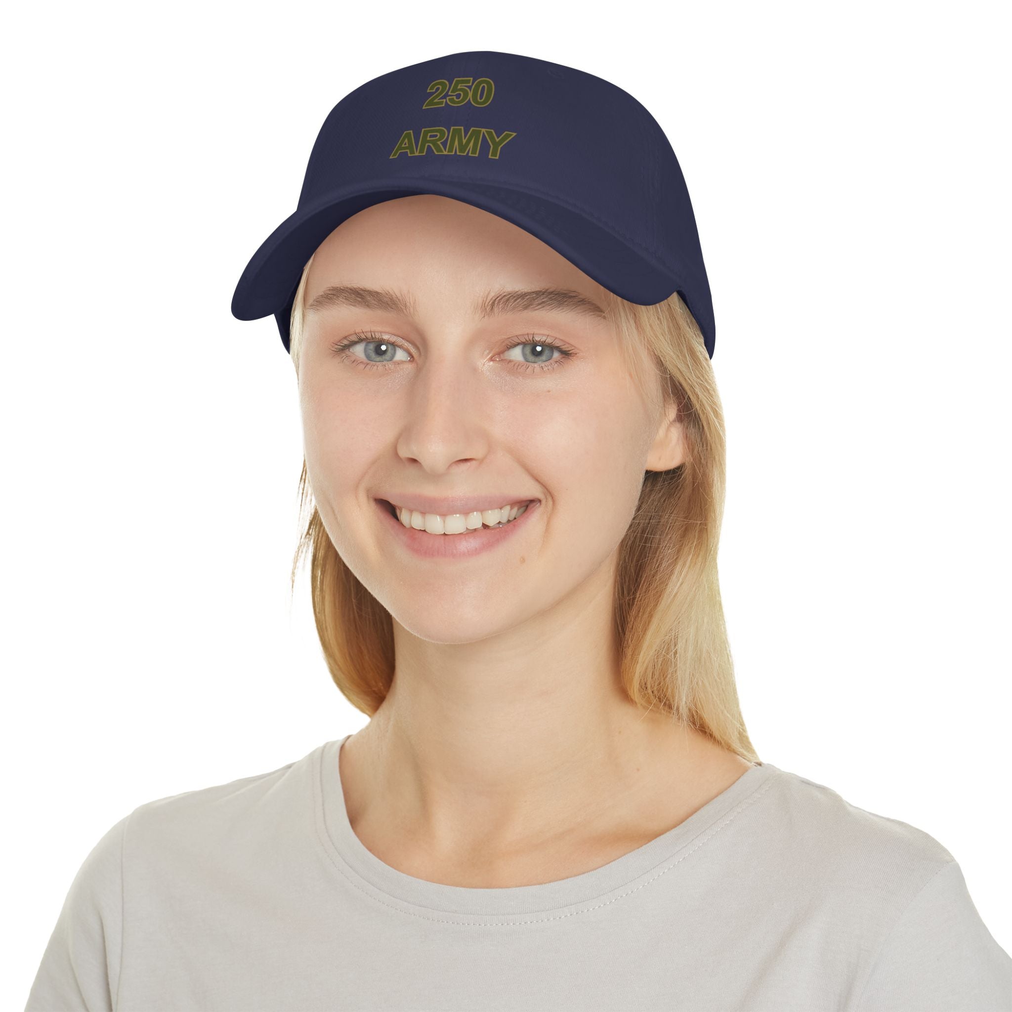250 Army Embroidered Baseball Cap — Military Tribute Low Profile Hat