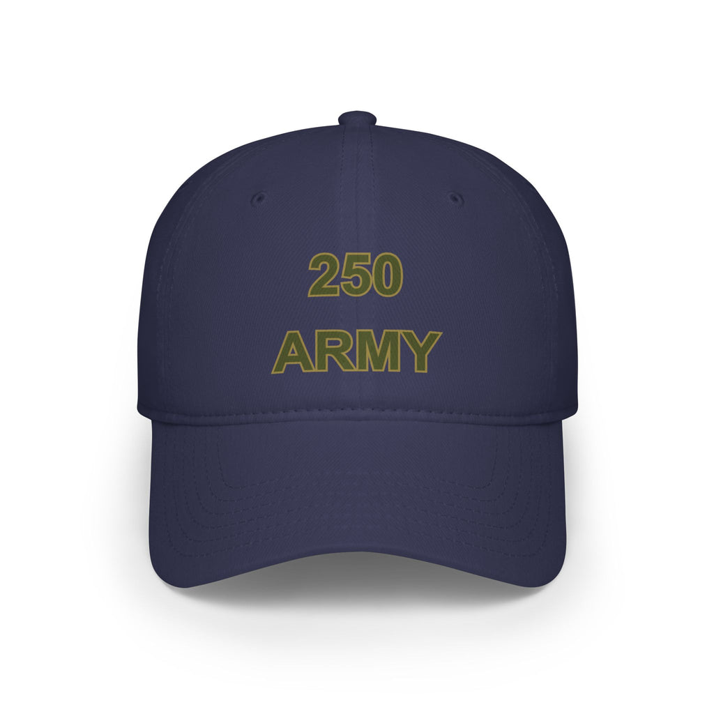 250 Army Embroidered Baseball Cap — Military Tribute Low Profile Hat