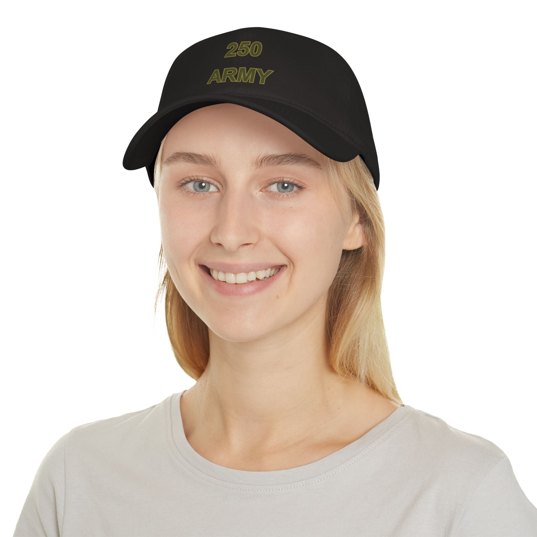 250 Army Embroidered Baseball Cap — Military Tribute Low Profile Hat