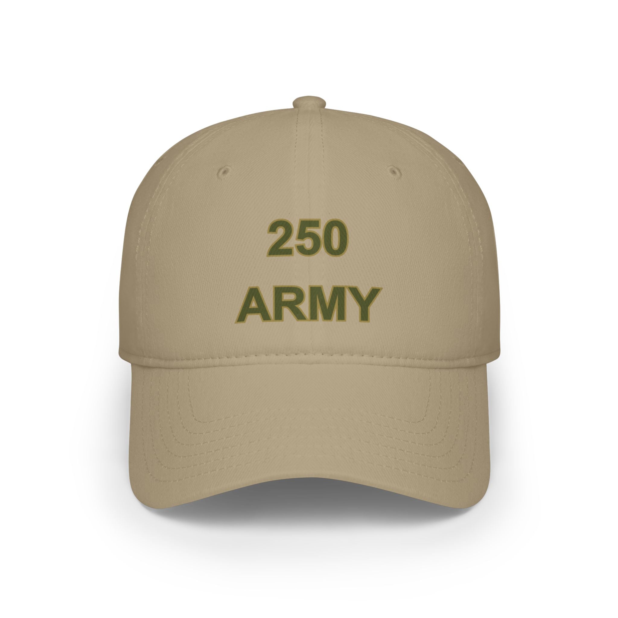 250 Army Embroidered Baseball Cap — Military Tribute Low Profile Hat