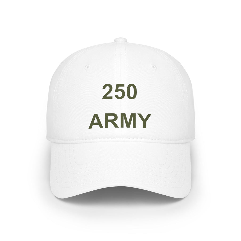 250 Army Low Profile Baseball Cap — Military Dad Veteran Hat