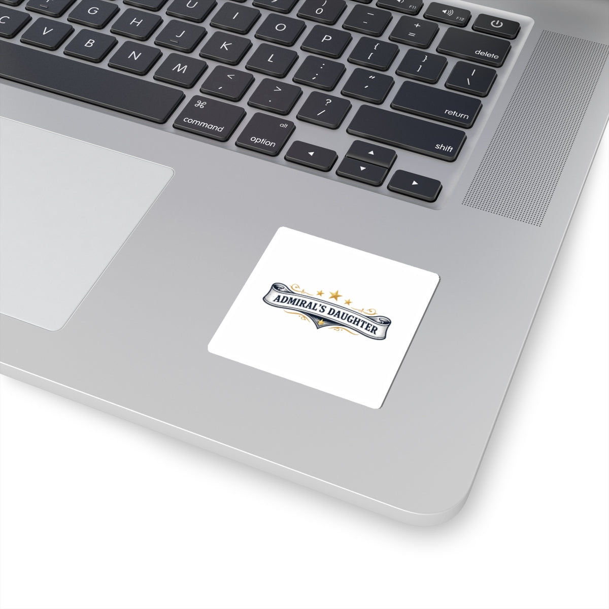 Admiral's Daughter Kiss-Cut Sticker — Nautical Ribbon Emblem