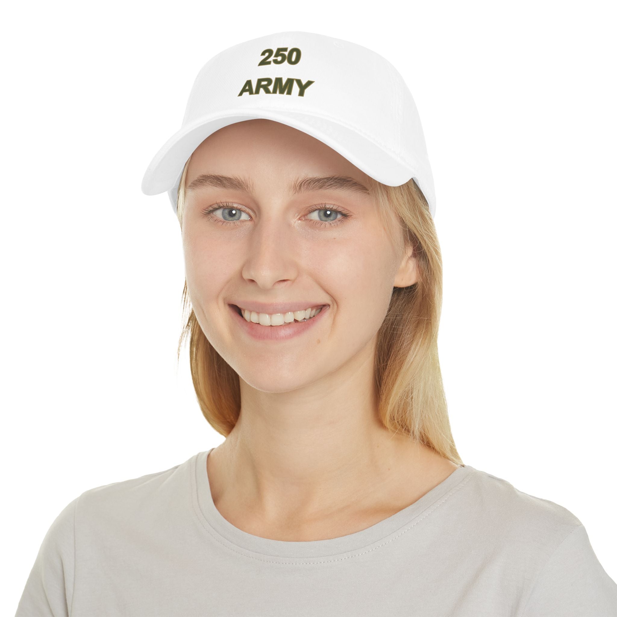 250 Army Embroidered Baseball Cap — Military Tribute Low Profile Hat