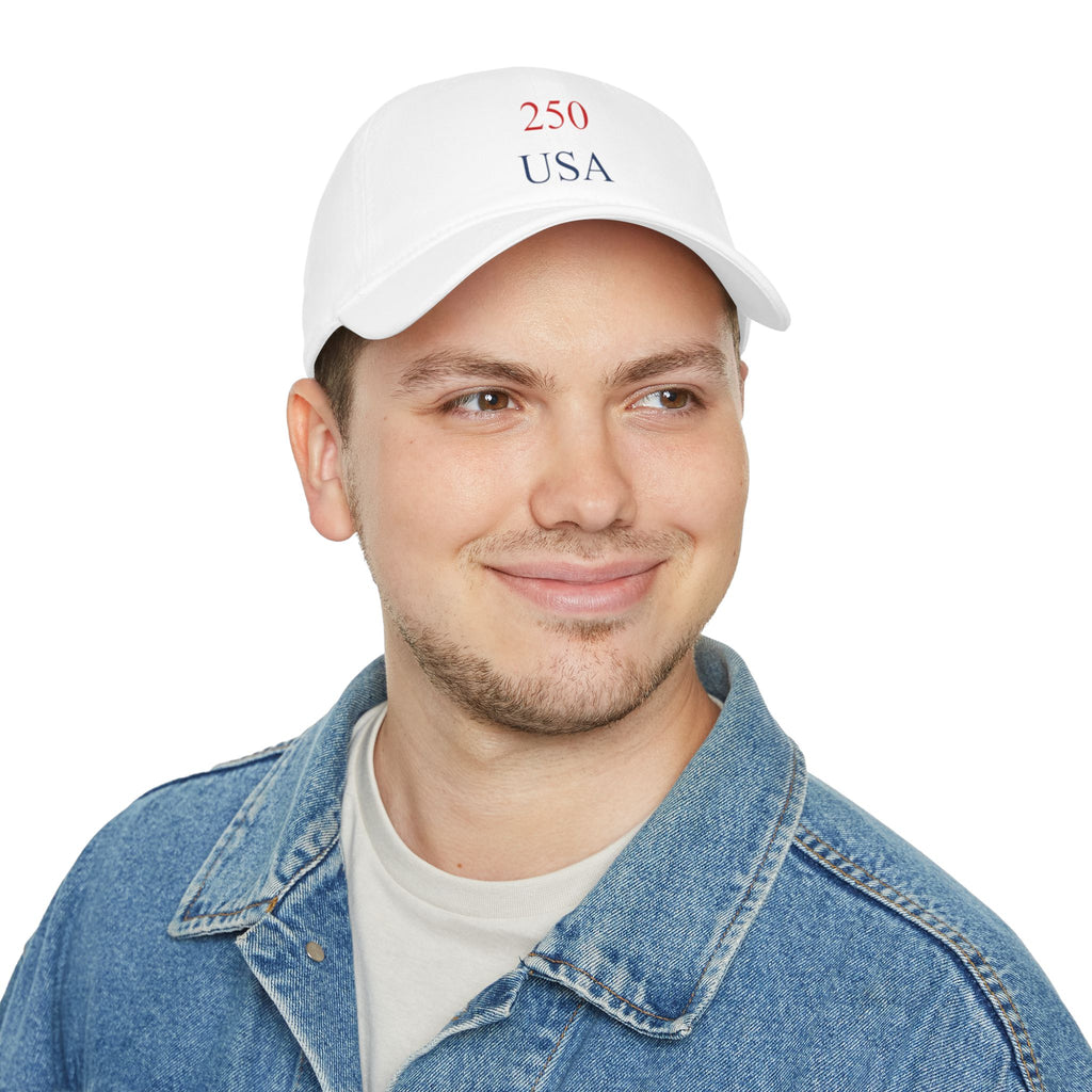 250 USA Baseball Cap — Patriotic Low Profile Dad Hat