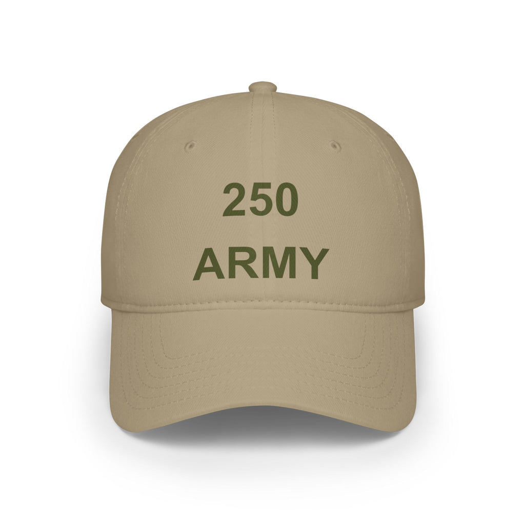 250 Army Low Profile Baseball Cap — Military Dad Veteran Hat