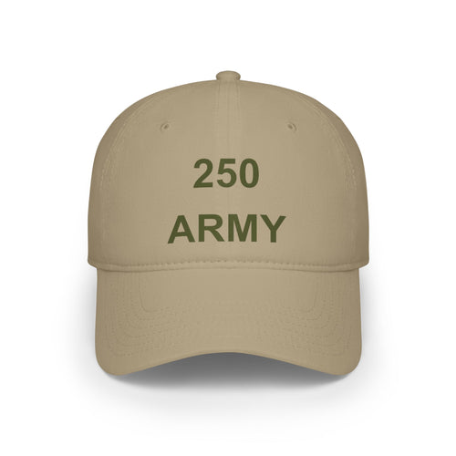250 Army Low Profile Baseball Cap — Military Dad Veteran Hat
