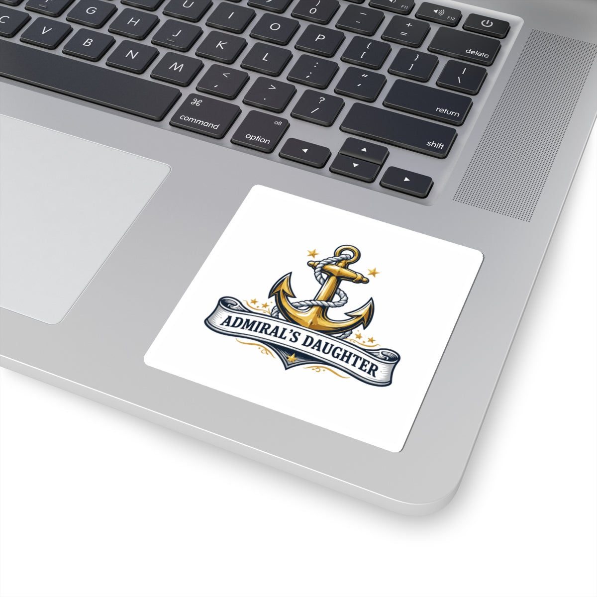 Admiral's Daughter Anchor Sticker — Nautical Kiss-Cut Decal