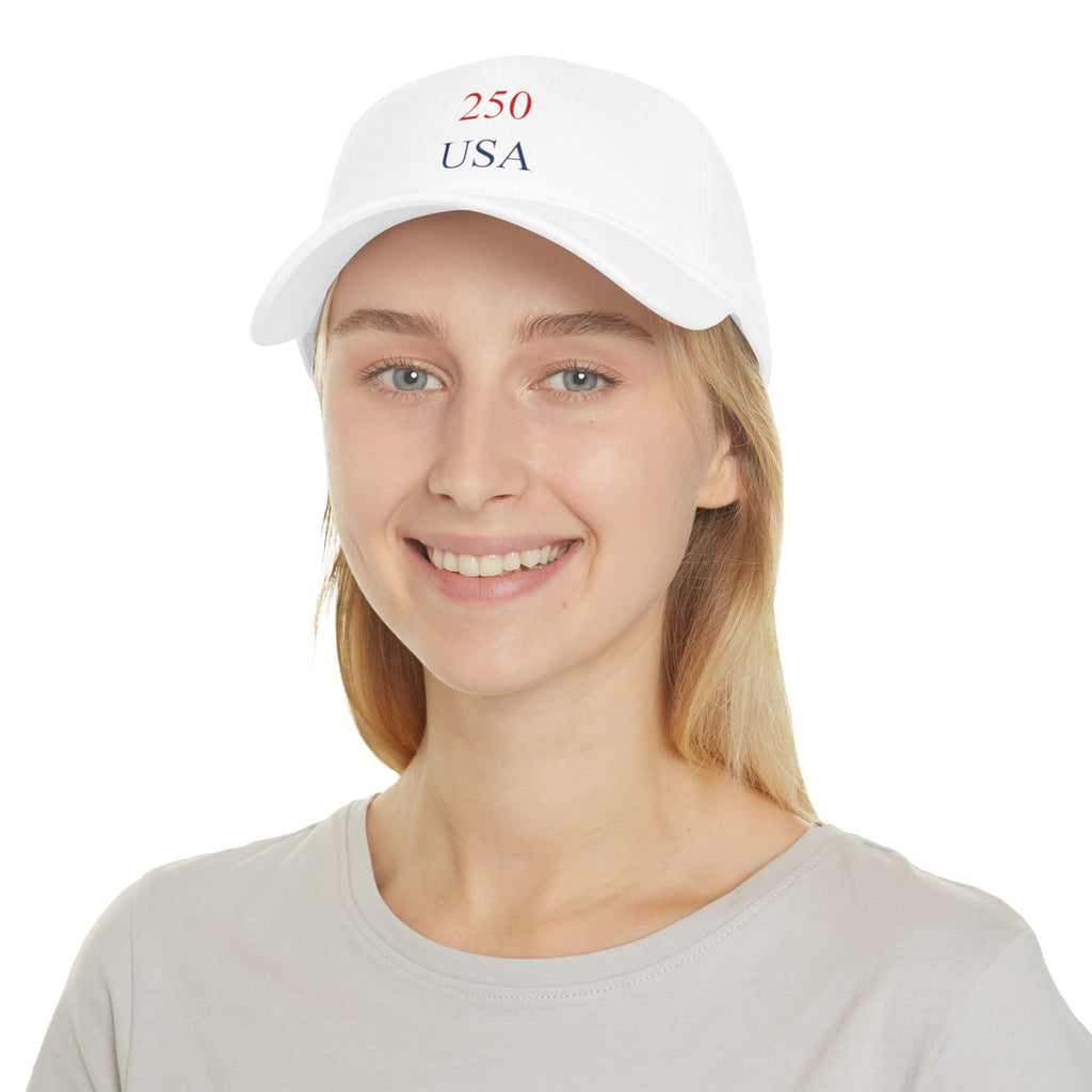 250 USA Baseball Cap — Patriotic Low Profile Dad Hat