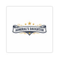 Admiral's Daughter Kiss-Cut Sticker — Nautical Ribbon Emblem