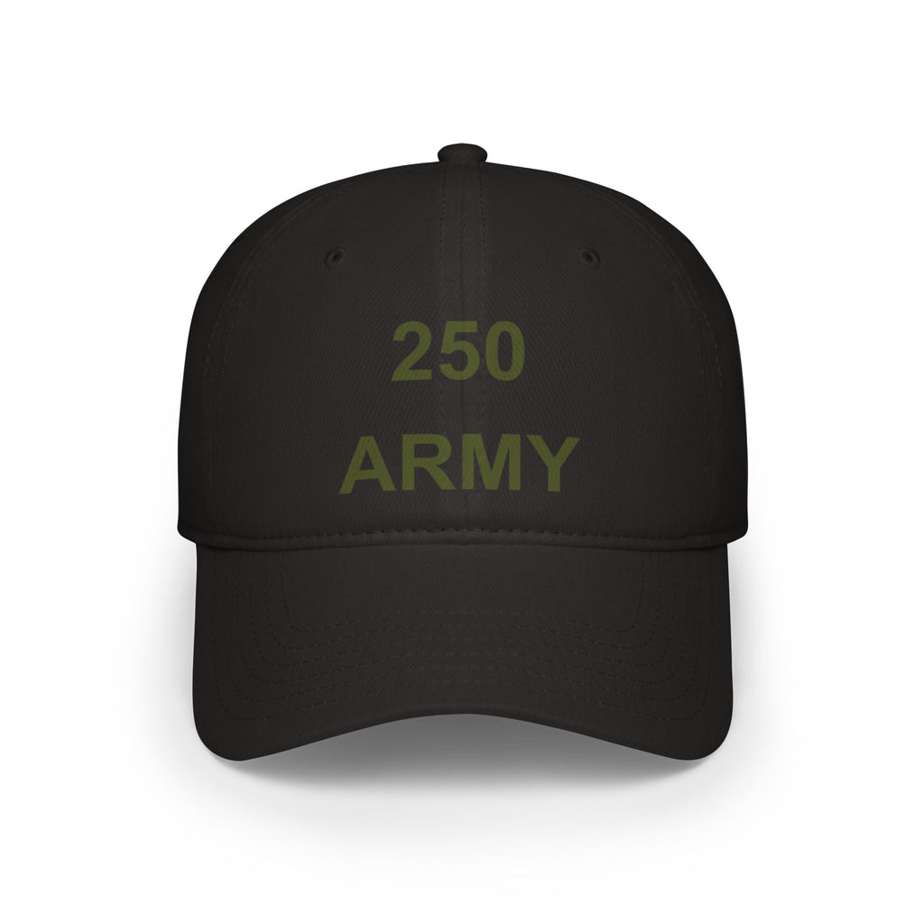 250 Army Low Profile Baseball Cap — Military Dad Veteran Hat