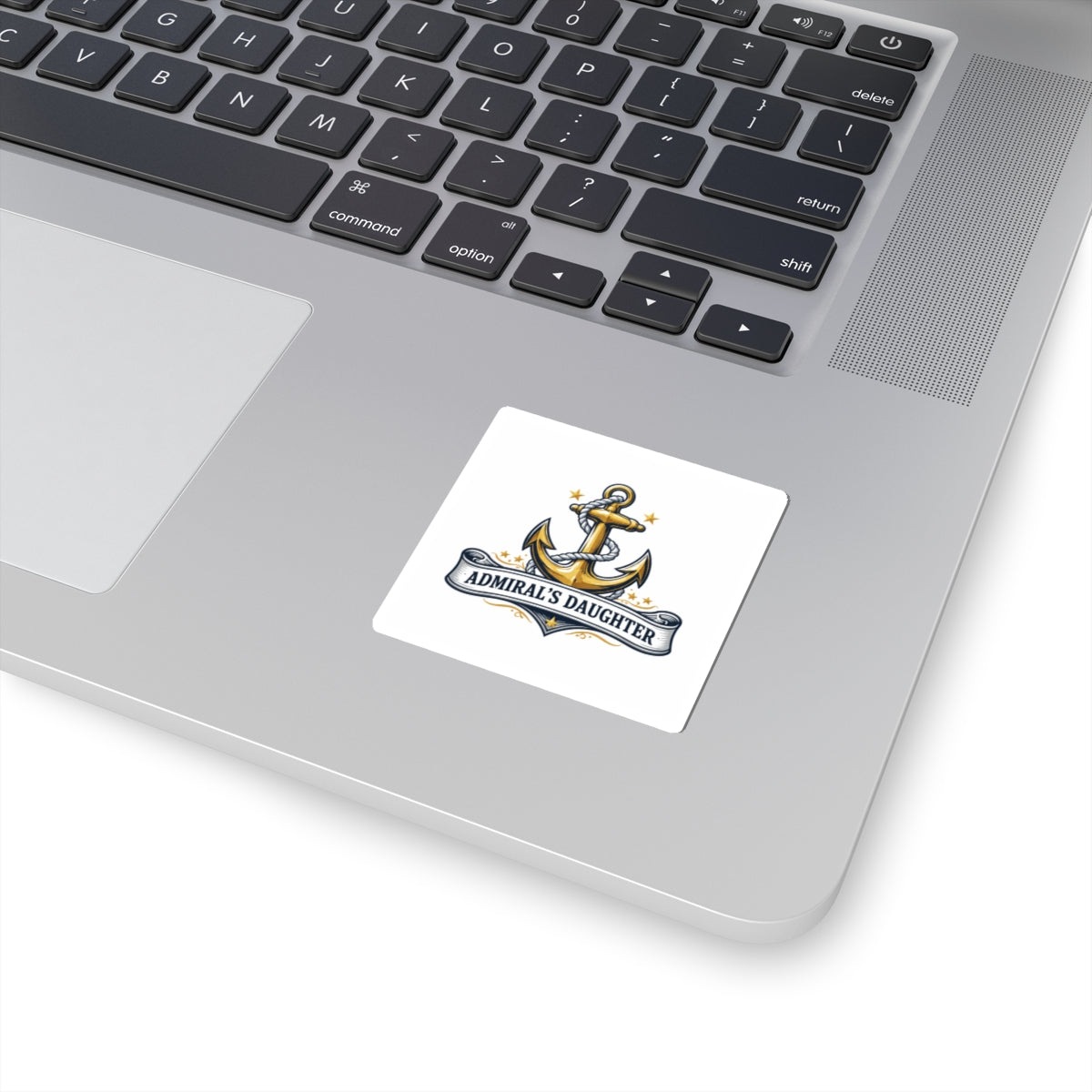 Admiral's Daughter Anchor Sticker — Nautical Kiss-Cut Decal