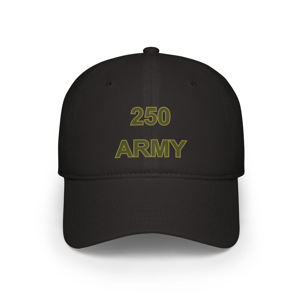 250 Army Embroidered Baseball Cap — Military Tribute Low Profile Hat