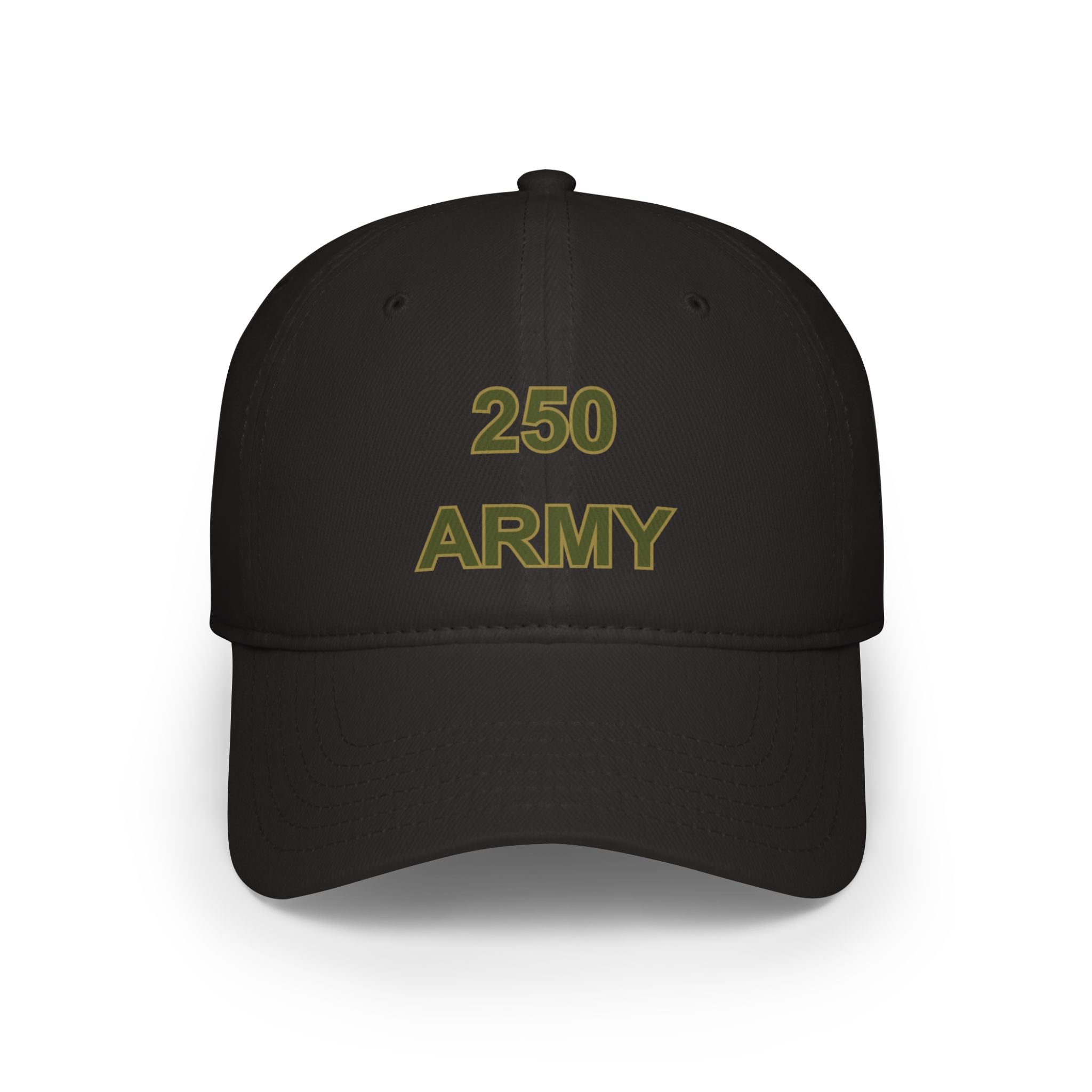 250 Army Embroidered Baseball Cap — Military Tribute Low Profile Hat