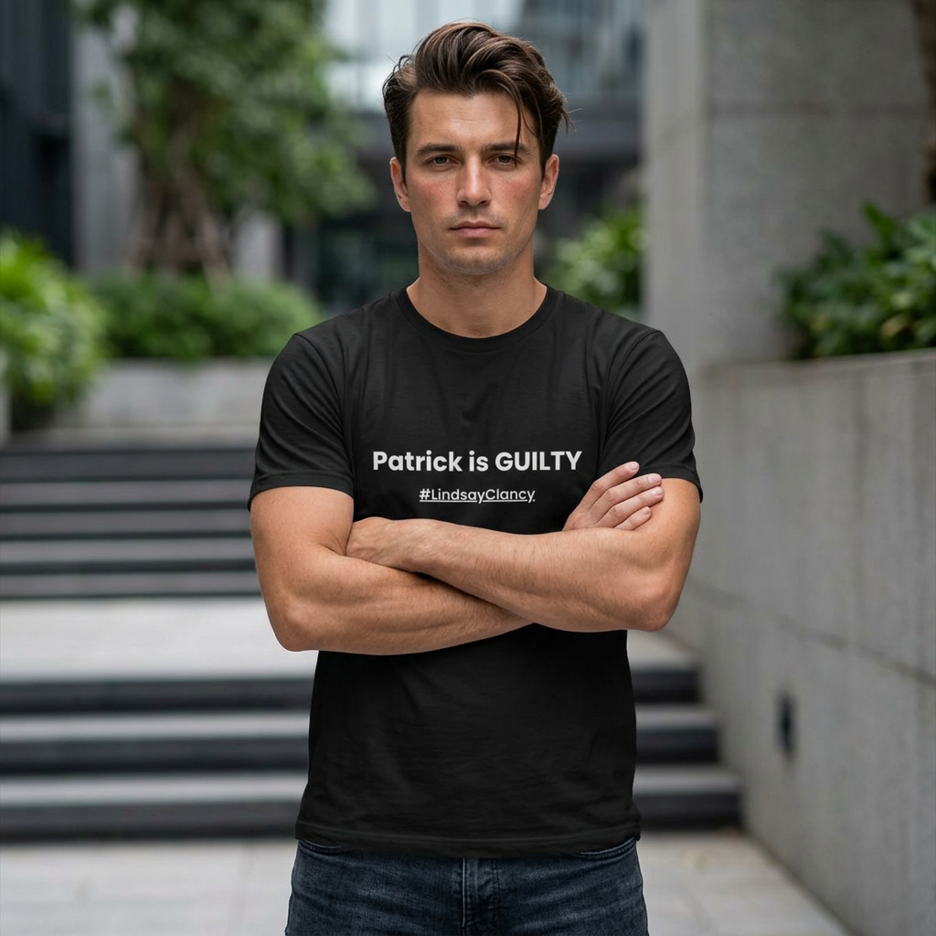 Patrick Is GUILTY Tee | #LindsayClancy Statement Shirt