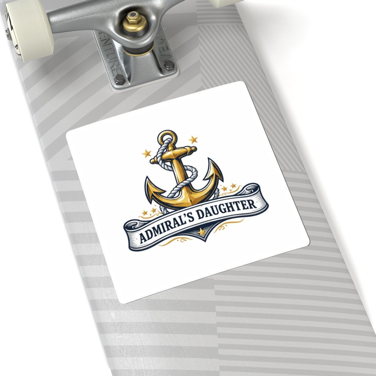 Admiral's Daughter Anchor Sticker — Nautical Kiss-Cut Decal
