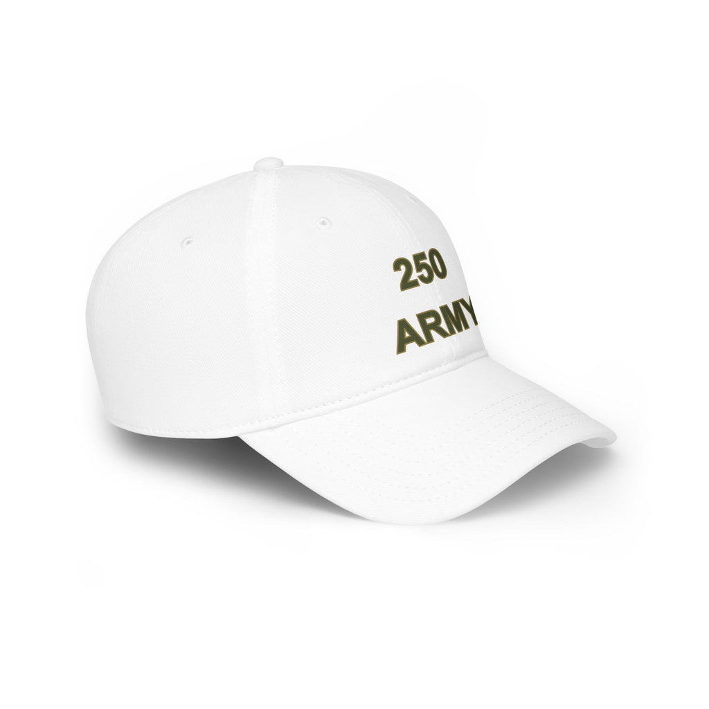 250 Army Embroidered Baseball Cap — Military Tribute Low Profile Hat
