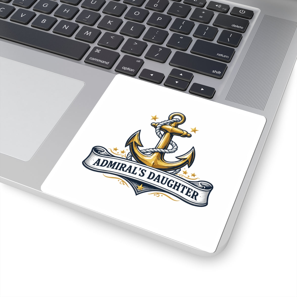 Admiral's Daughter Anchor Sticker — Nautical Kiss-Cut Decal