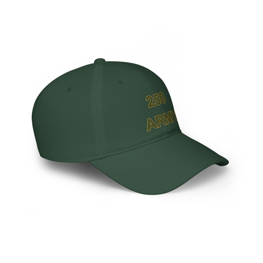 250 Army Embroidered Baseball Cap — Military Tribute Low Profile Hat