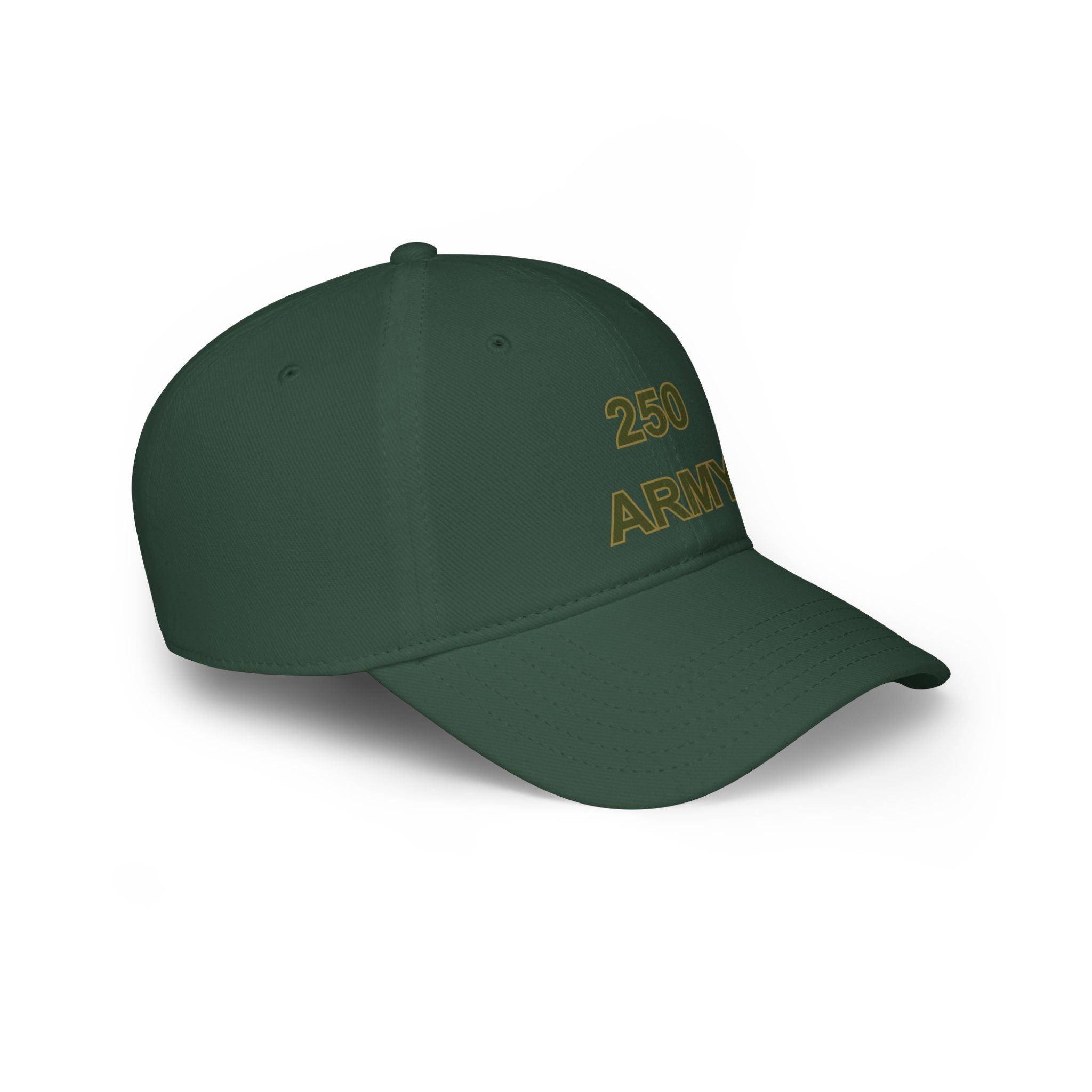 250 Army Embroidered Baseball Cap — Military Tribute Low Profile Hat