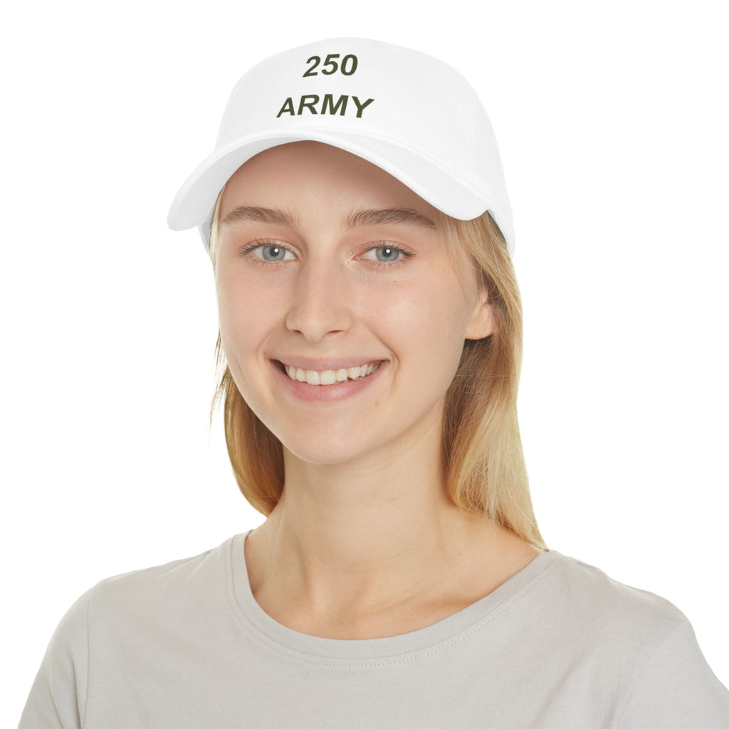 250 Army Low Profile Baseball Cap — Military Dad Veteran Hat