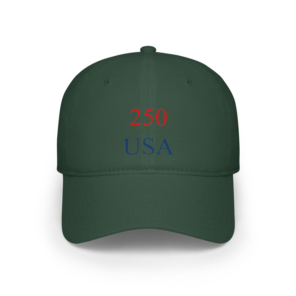 250 USA Baseball Cap — Patriotic Low Profile Dad Hat
