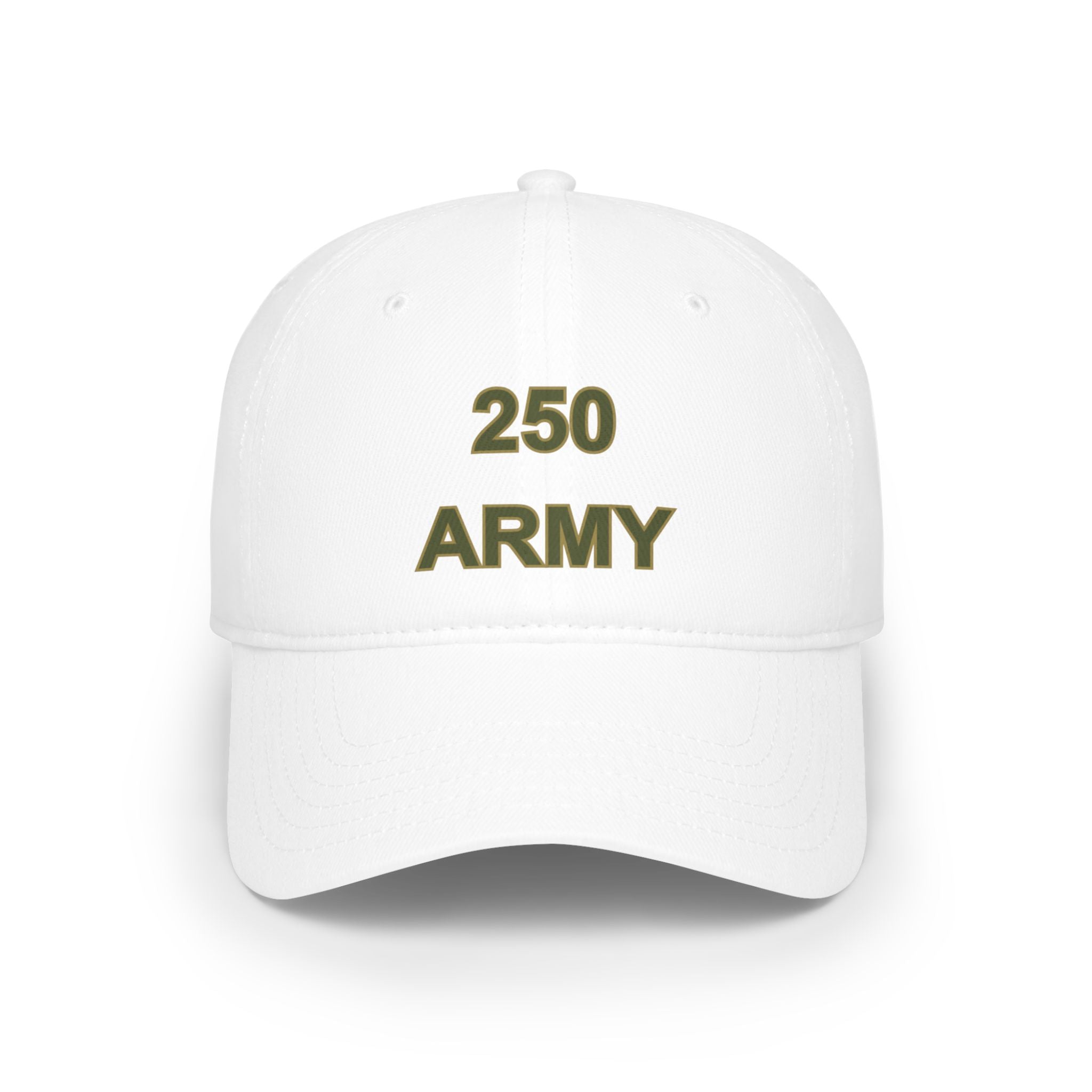250 Army Embroidered Baseball Cap — Military Tribute Low Profile Hat