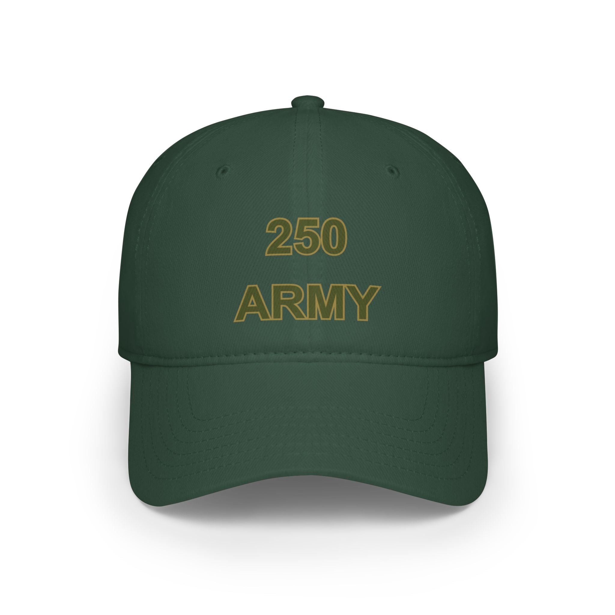 250 Army Embroidered Baseball Cap — Military Tribute Low Profile Hat